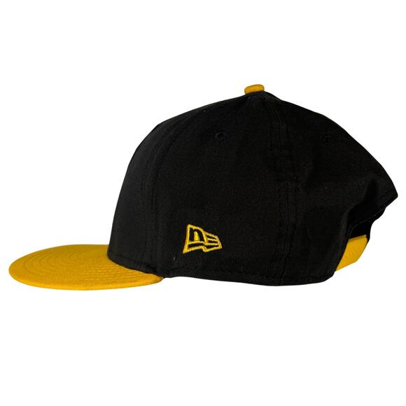New Era 9Fifty NFL Pittsburgh Steelers Snapback Hat Black Gold M/L Retro - Picture 9 of 10
